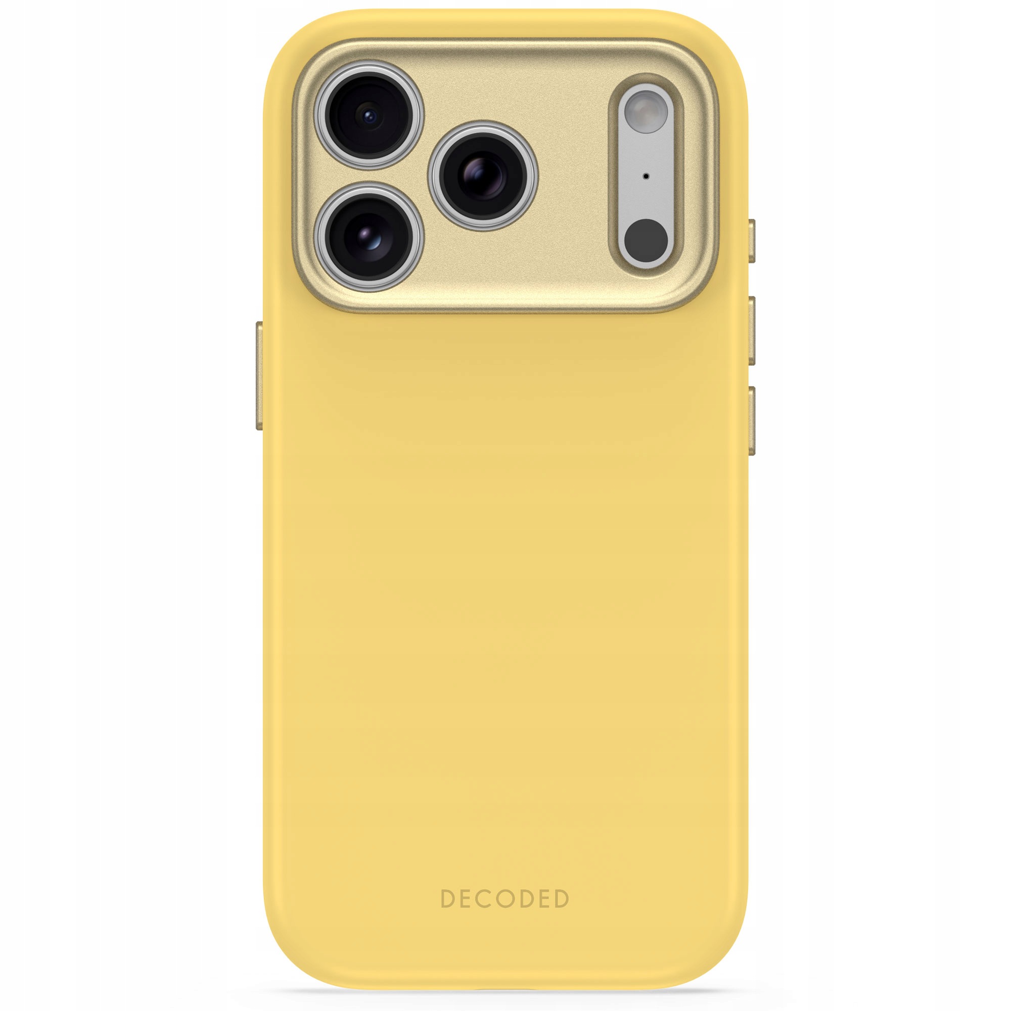 Decoded AntiMicrobial silikonowa obudowa iPhone 18 Pro MagSafe żółta