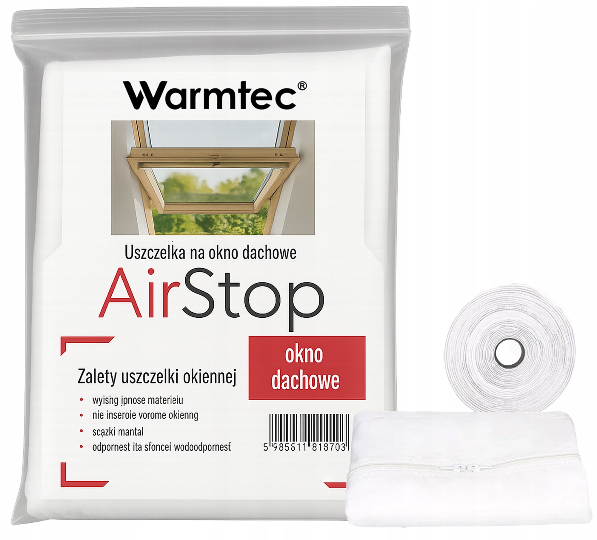Okenní těsnění pro klimatizátor (střešní) Warmtec AirStop