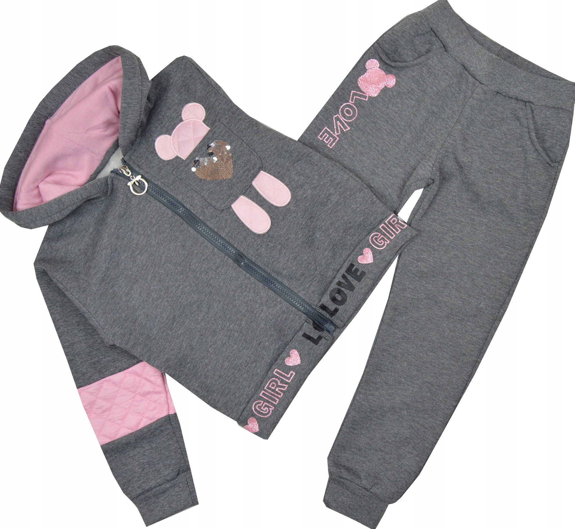 FOFO Bluza+Spodnie OCIEPLANY DRES 110/116cm