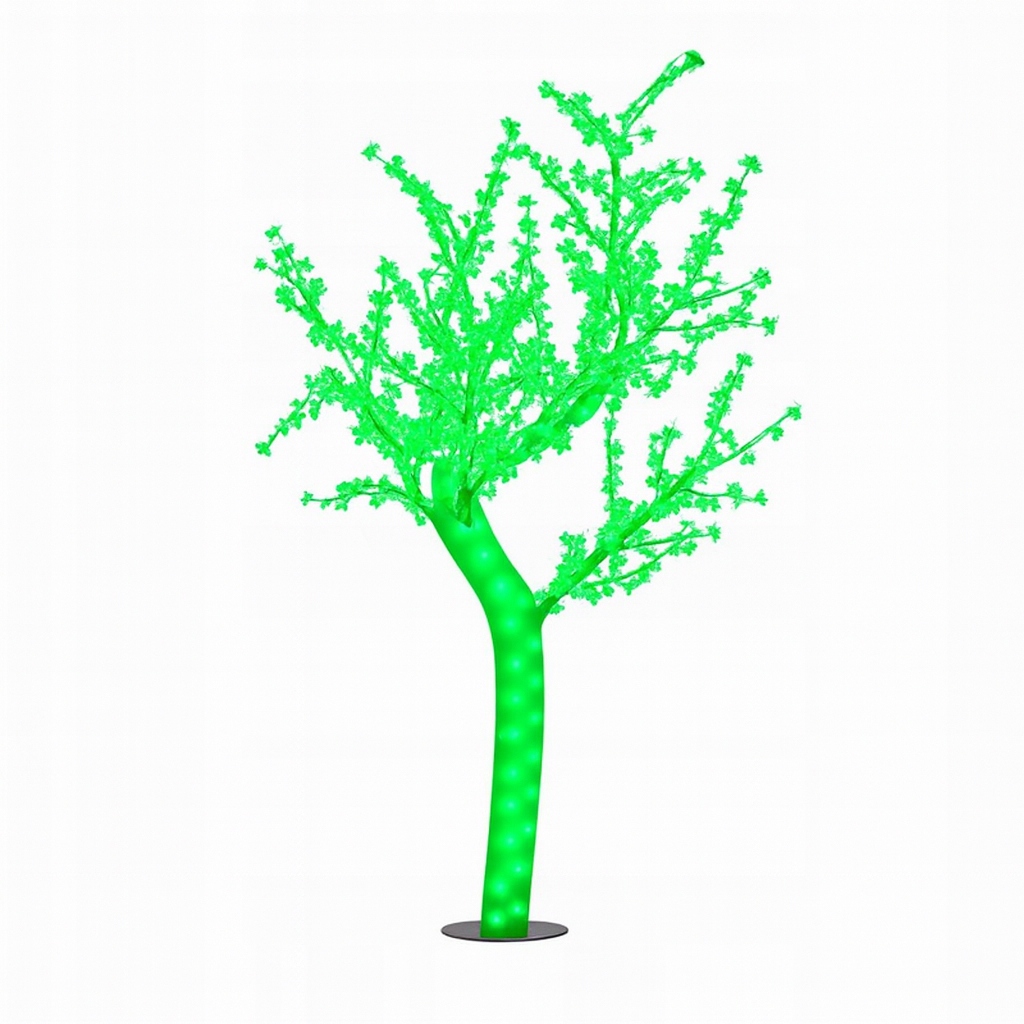 Drzewo Led Kwiat Wiśni Świąteczne Świecące Zielone Choinka Lampki 250 cm
