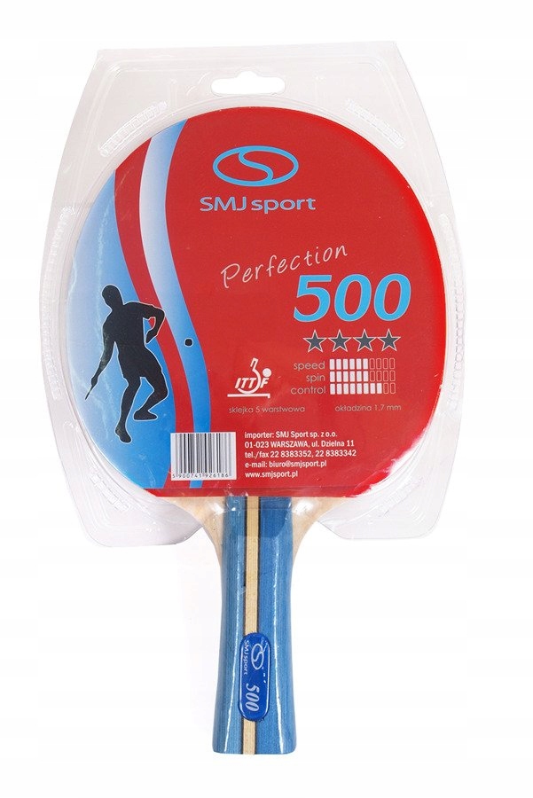 RAKIETA PALETKA TENIS STOŁOWY RAKIETKA PING-PONG 4* MARKOWA SMJ 500