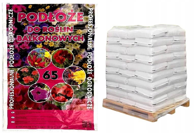 

Ziemia Do Pelargonii I Surfinii paleta 20x Balkon