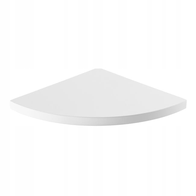 Półka narożna Form Rigga 18 x 250 x 250 mm biała