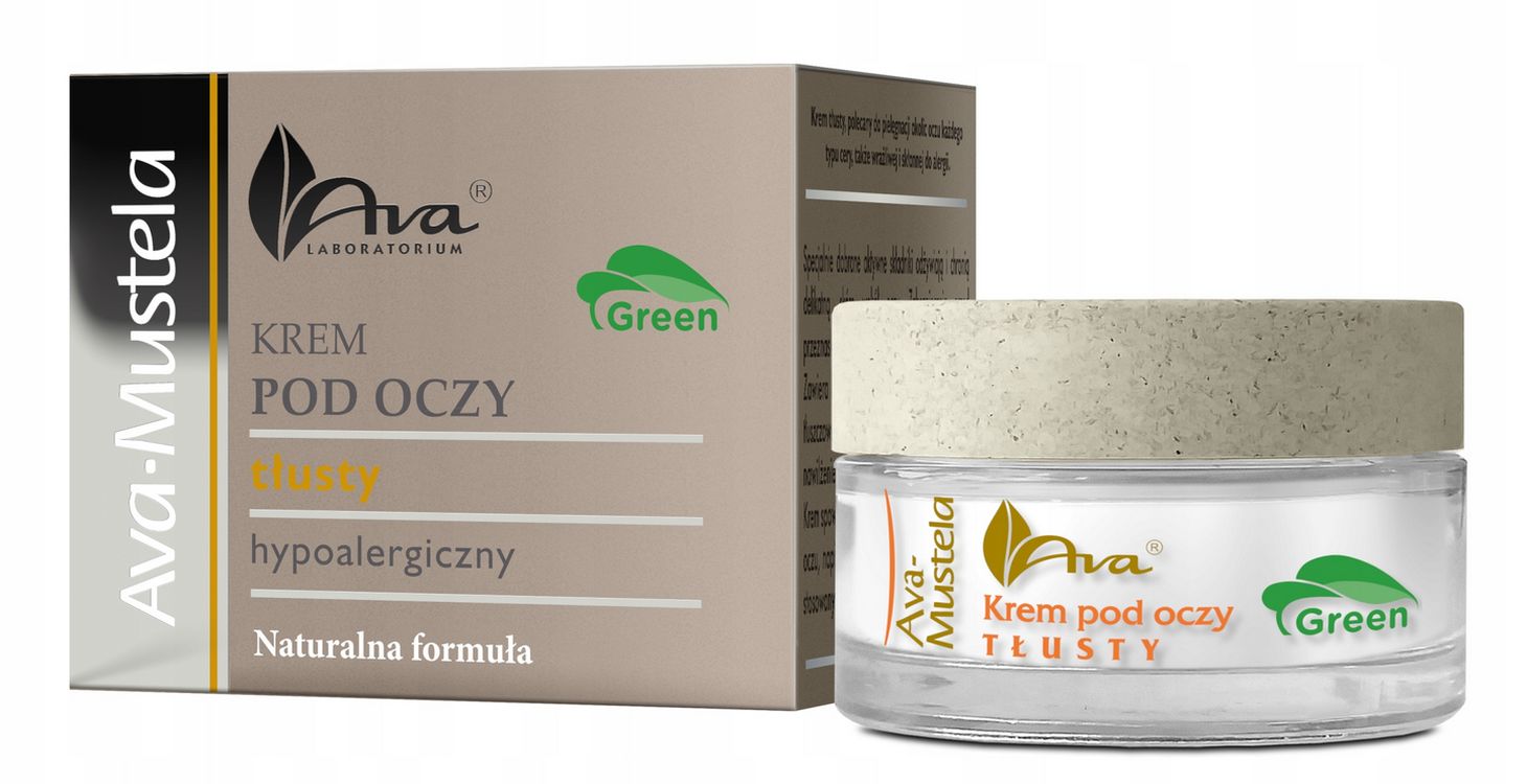 AVA MUSTELA Green tłusty krem pod oczy
