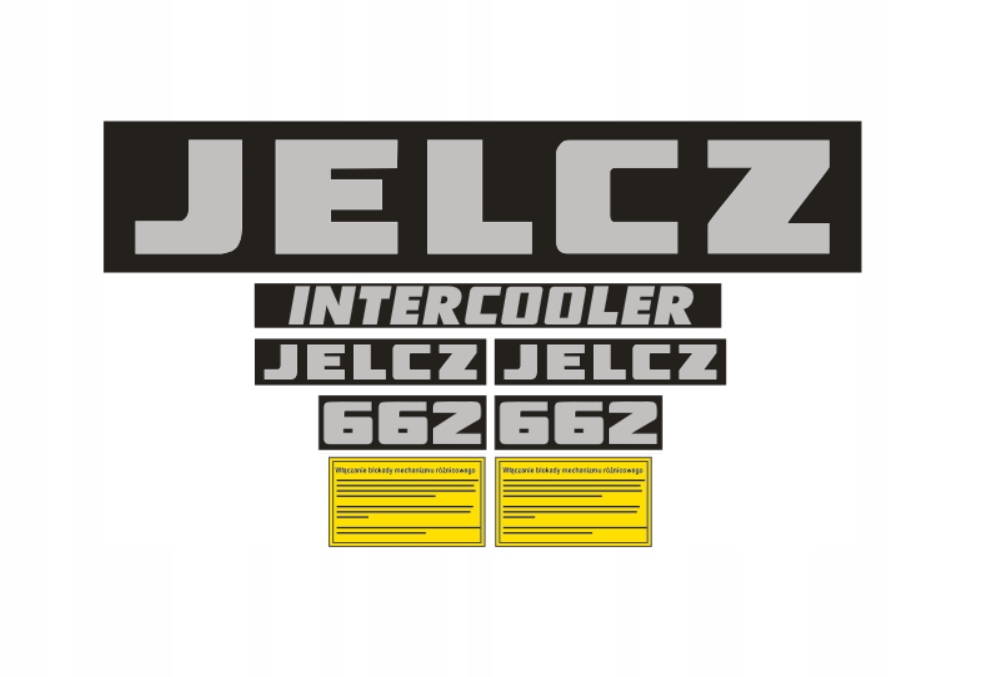 Samolepky s lepením Jelcz 662