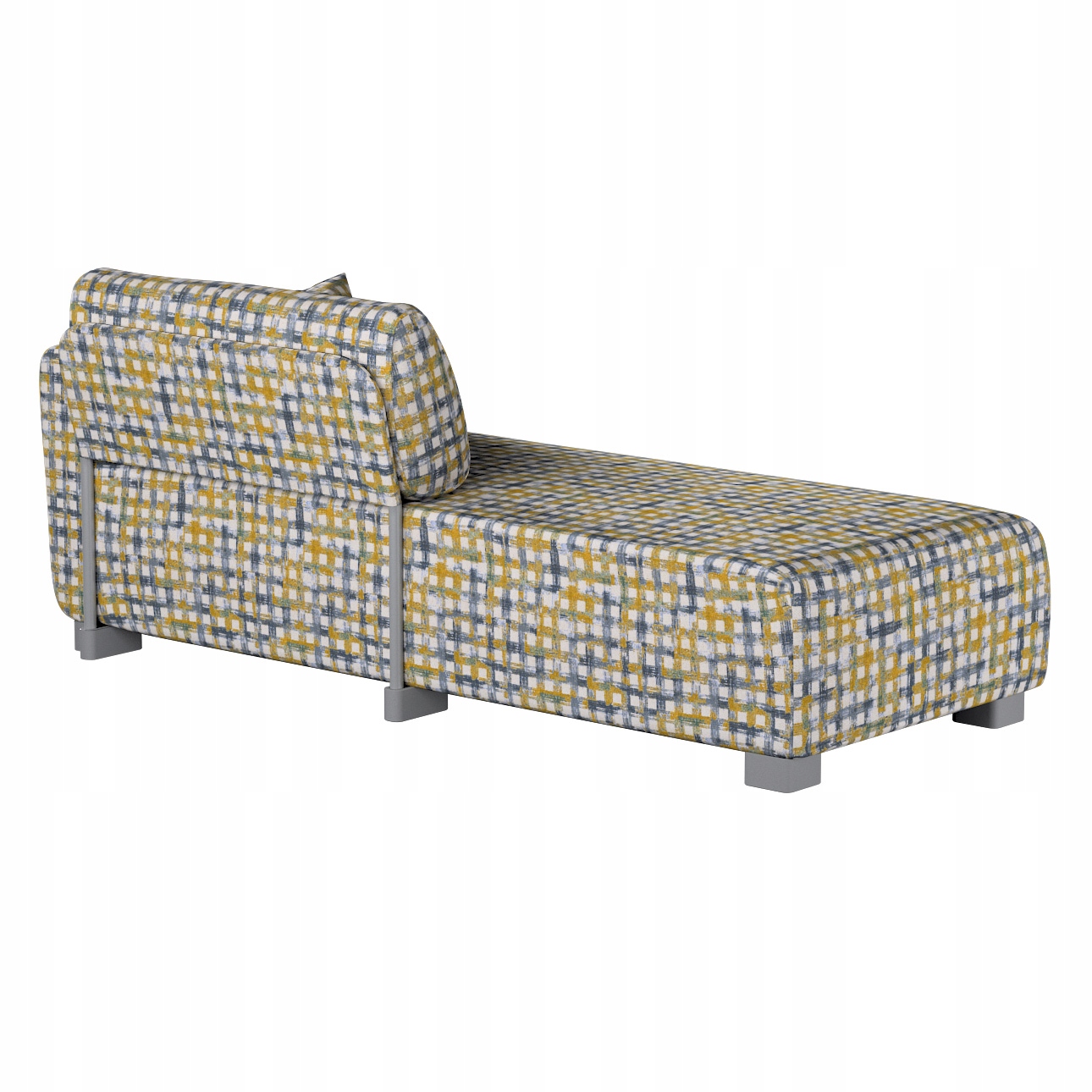 Potah na lenoška Mysinge Ikea modro-žlutá mřížka