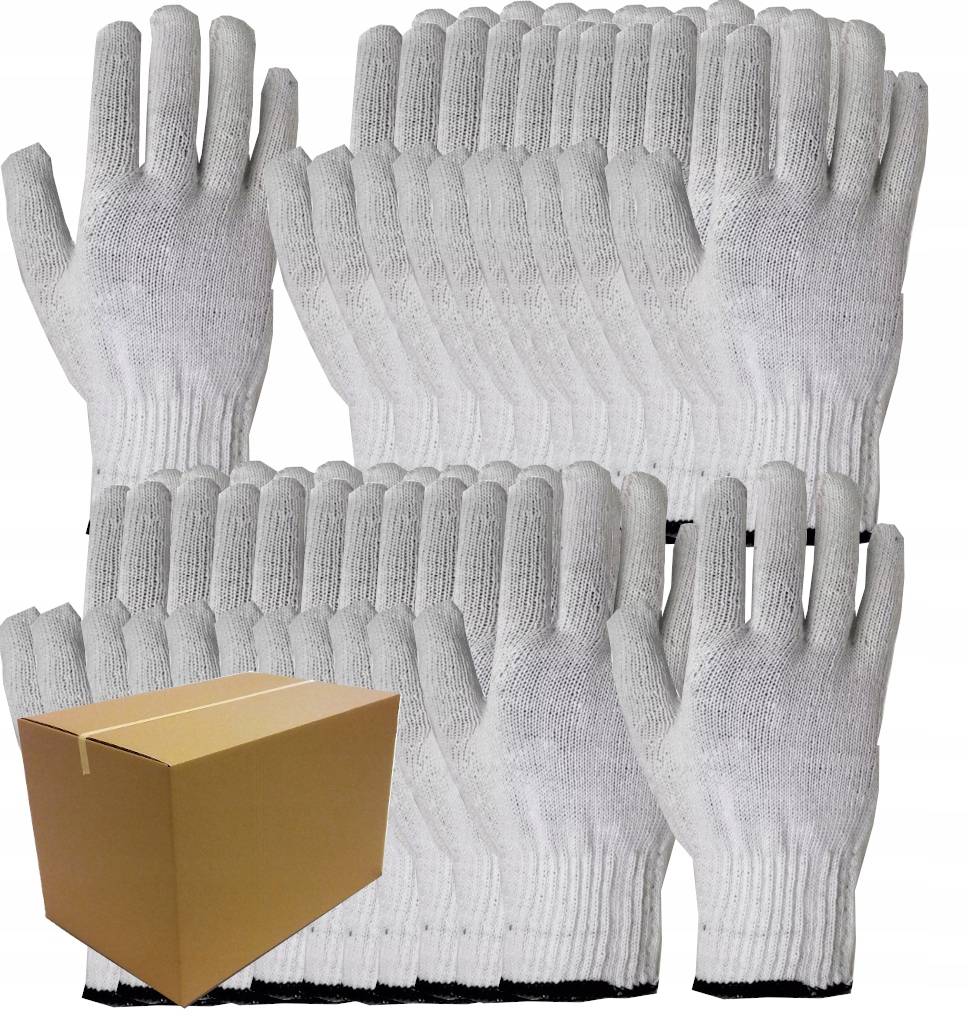 Робочі рукавички білі трикотажні PROOF 10-300 пар