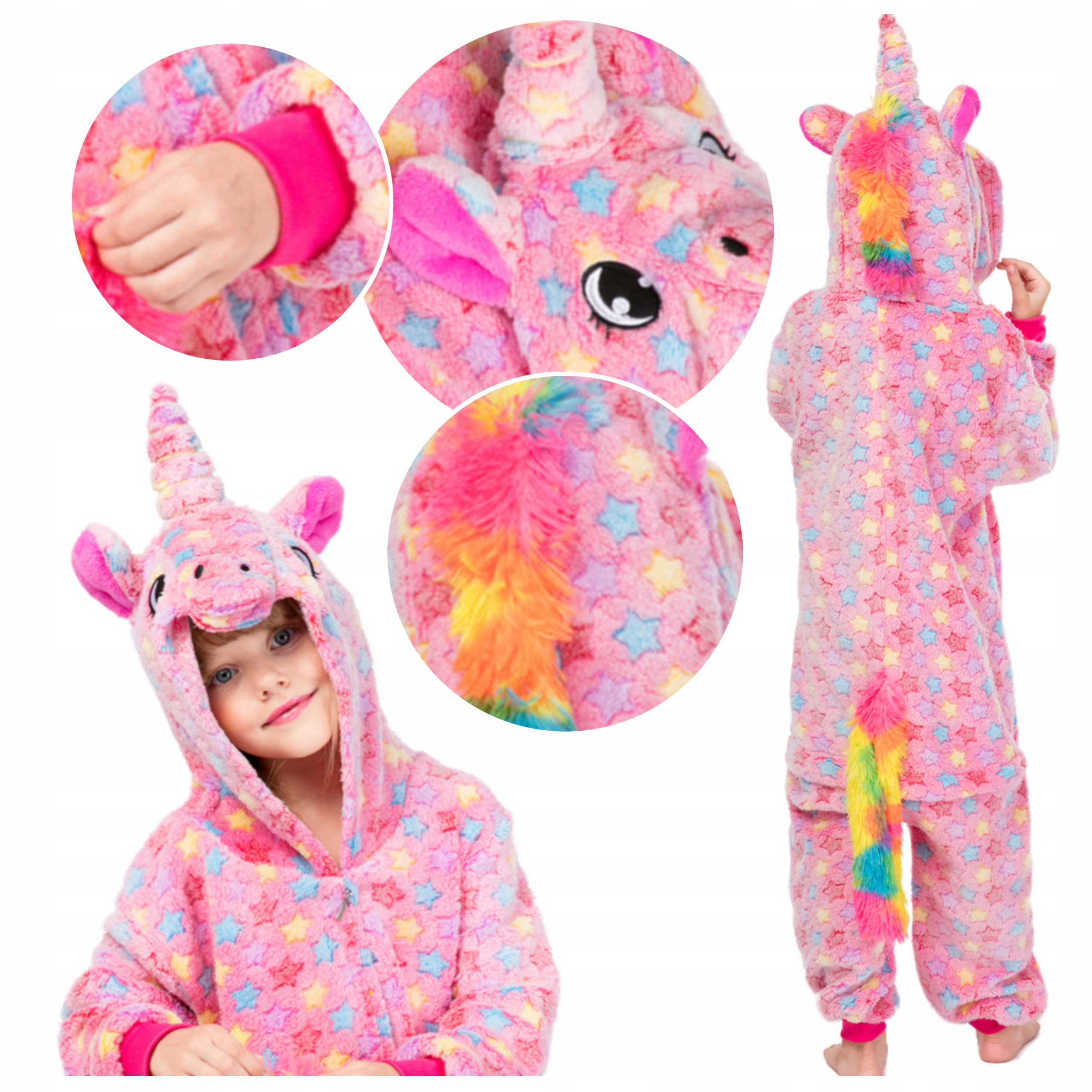 

Piżama dziecięca Jednorożec unicorn onesie 130 cm