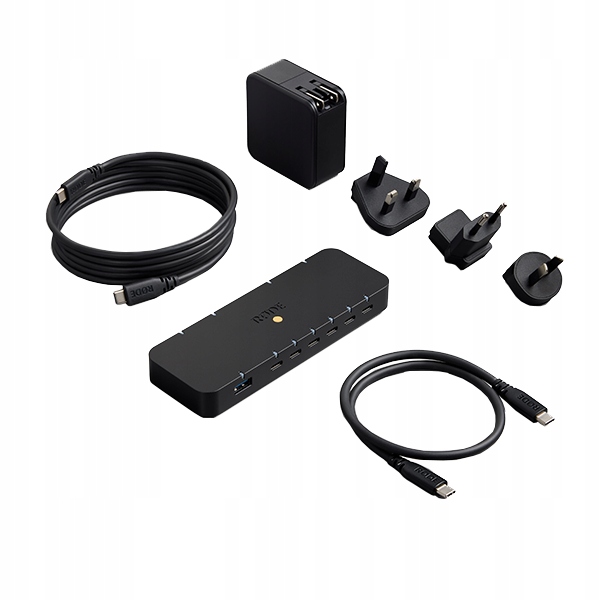 Rode Hub víceportový Usb hub 6 portů Usb-c Usb-a čtečka karet
