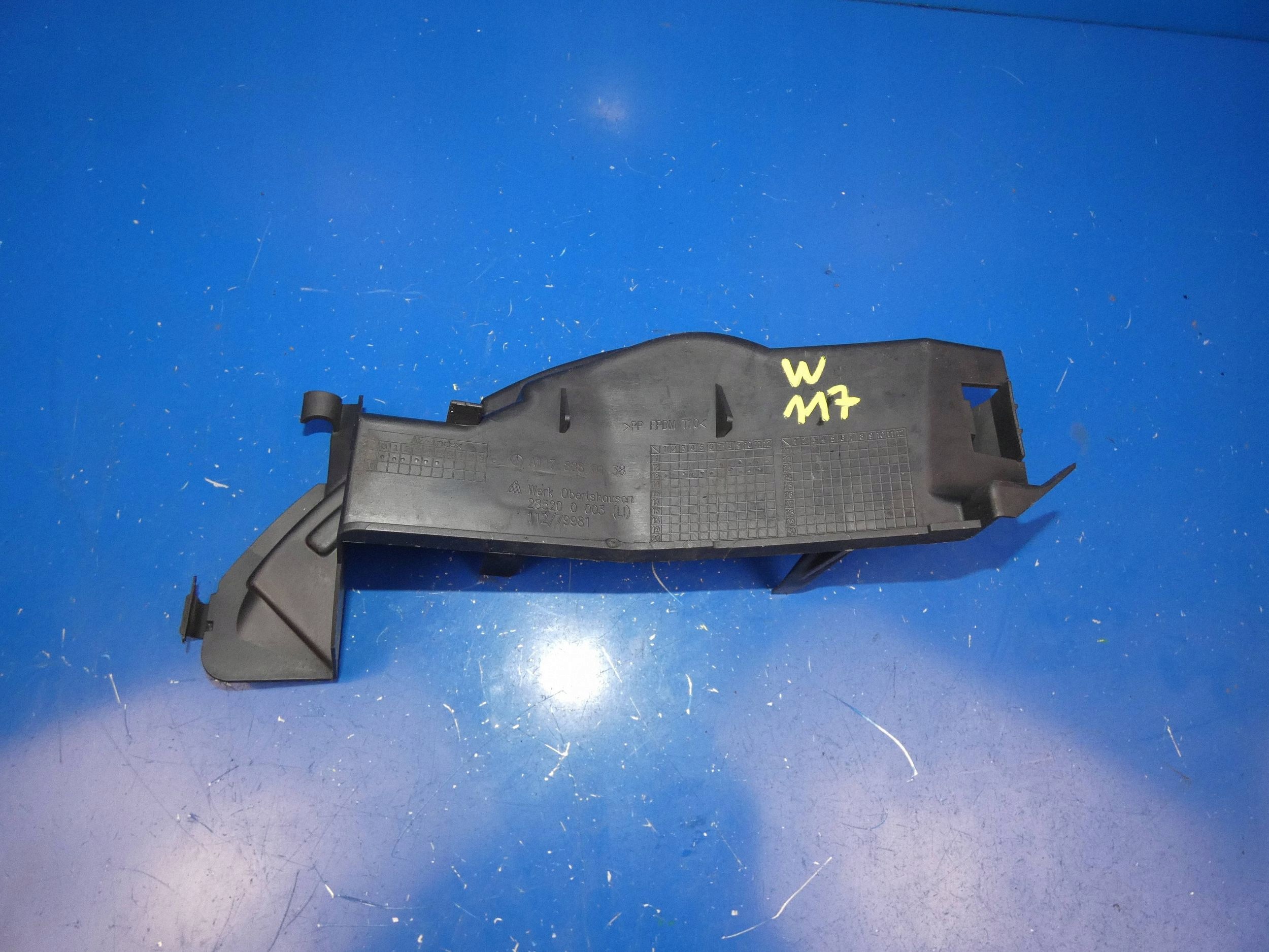 MERCEDES CLA W117 air duct air line cover left left front