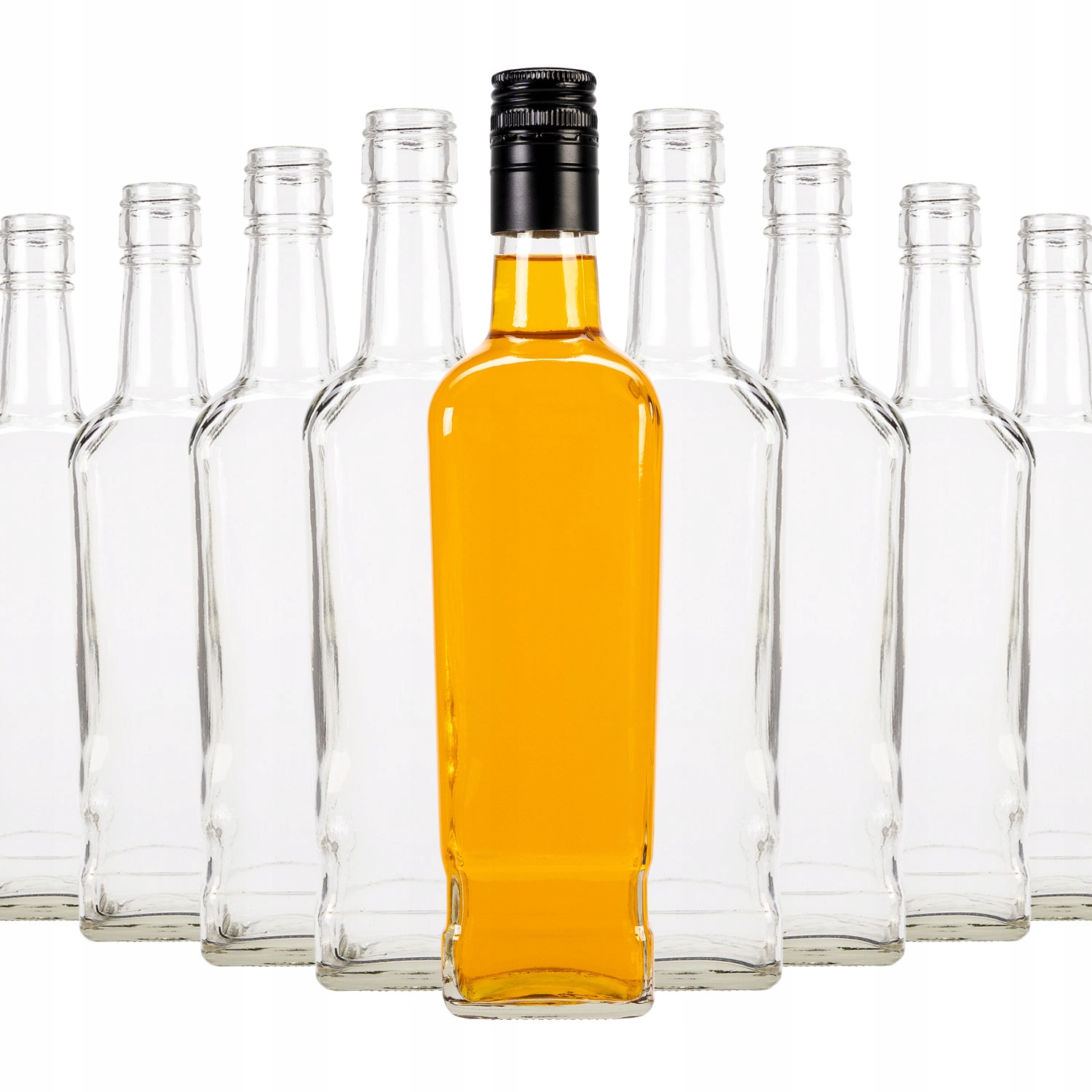 

50 Sztuk Butelki 0,5L Whisky Nalewki Z Zakrętką!!!