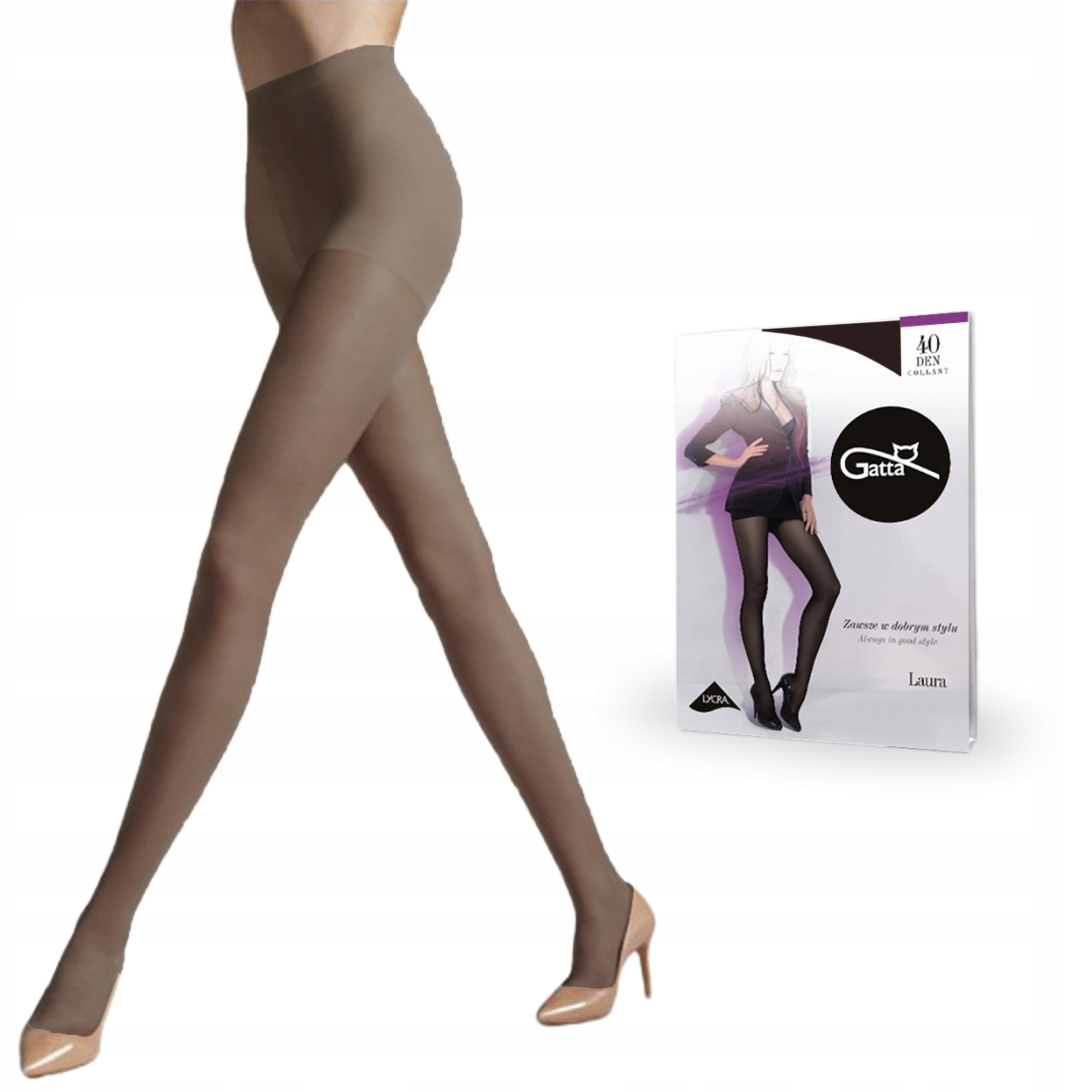 

Rajstopy Gatta Laura 40 den lycra Moka 4-L