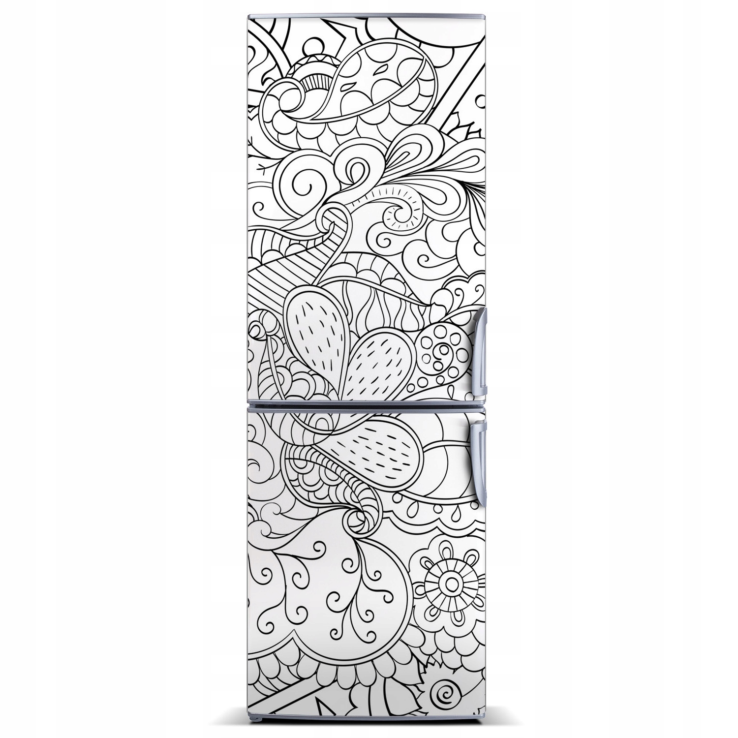 

Magnes magnetyczna lodówkę Tło Zentangle 60x180