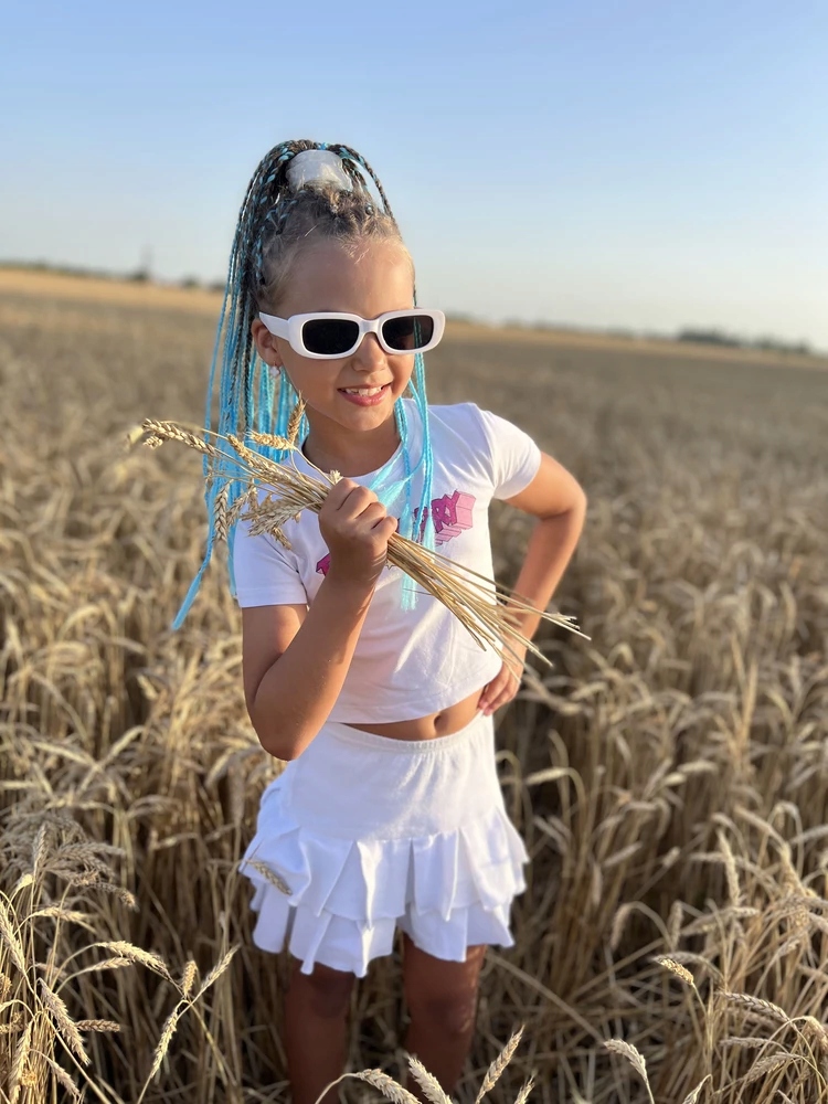 WŁOSY SYNTETYCZNE DO WARKOCZYKÓW OMBRE KOLOROWE WARKOCZYKI PASMA 130CM Marka inna marka