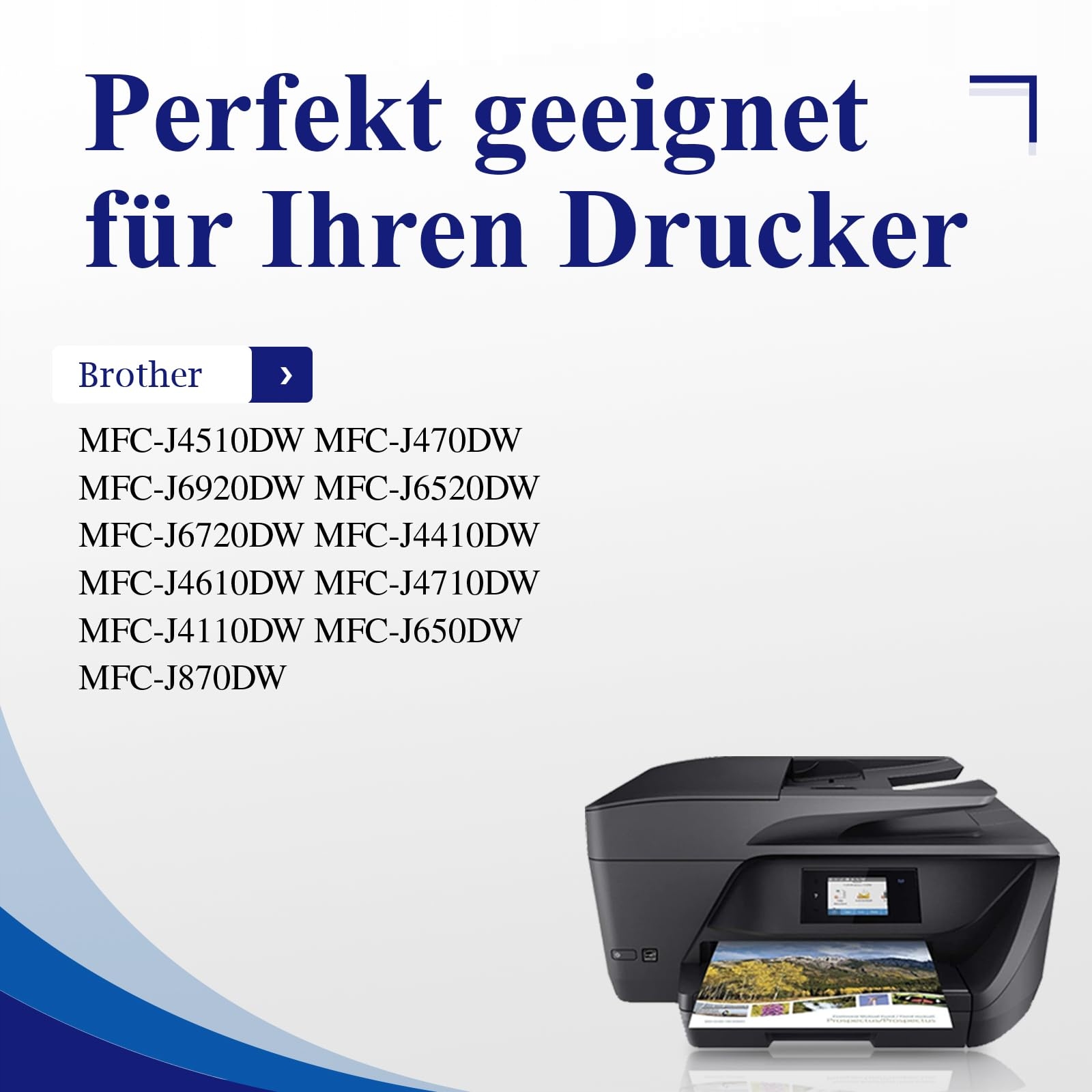 GILIMEDIA Zestaw 13 Tuszy Kompatybilnych Brother LC123 LC123XL DCP MFC — miniatura 2