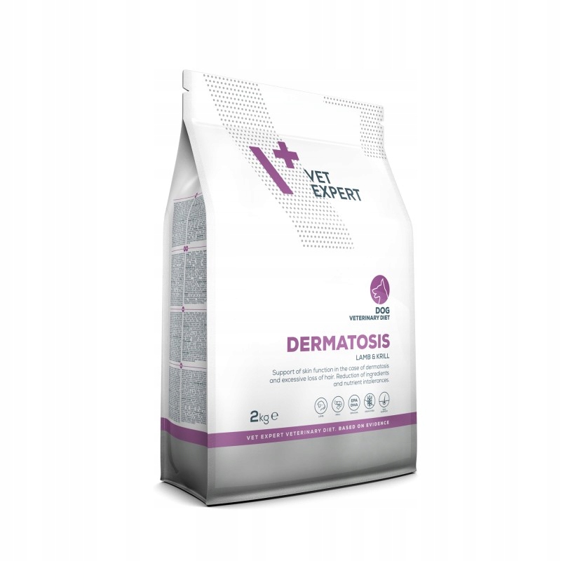 Levně 4T VetExpert Dog Dermatosis Jehněčí & Krill 2 kg
