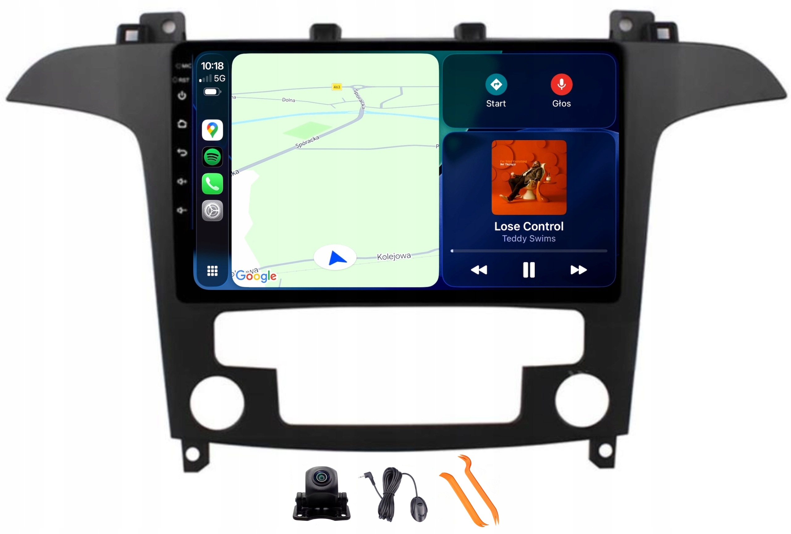 Rádio Android Navigácia Qled 2K Carplay Lte Gps 64GB Ford Galaxy 2 06-15