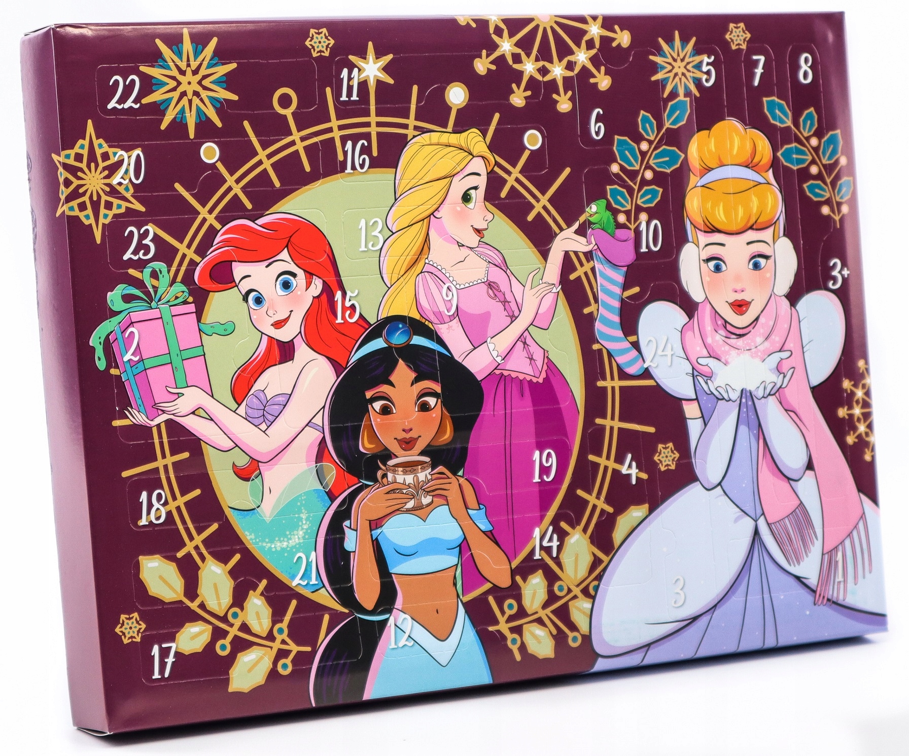 Адвент-календарь Sambro Disney Princess, 24 канцелярских сюрприза для пенала