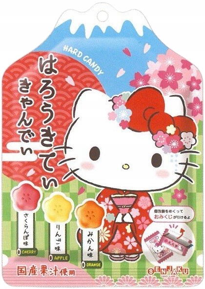 

Hello Kitty Japońskie cukierki trzy smaki 61g