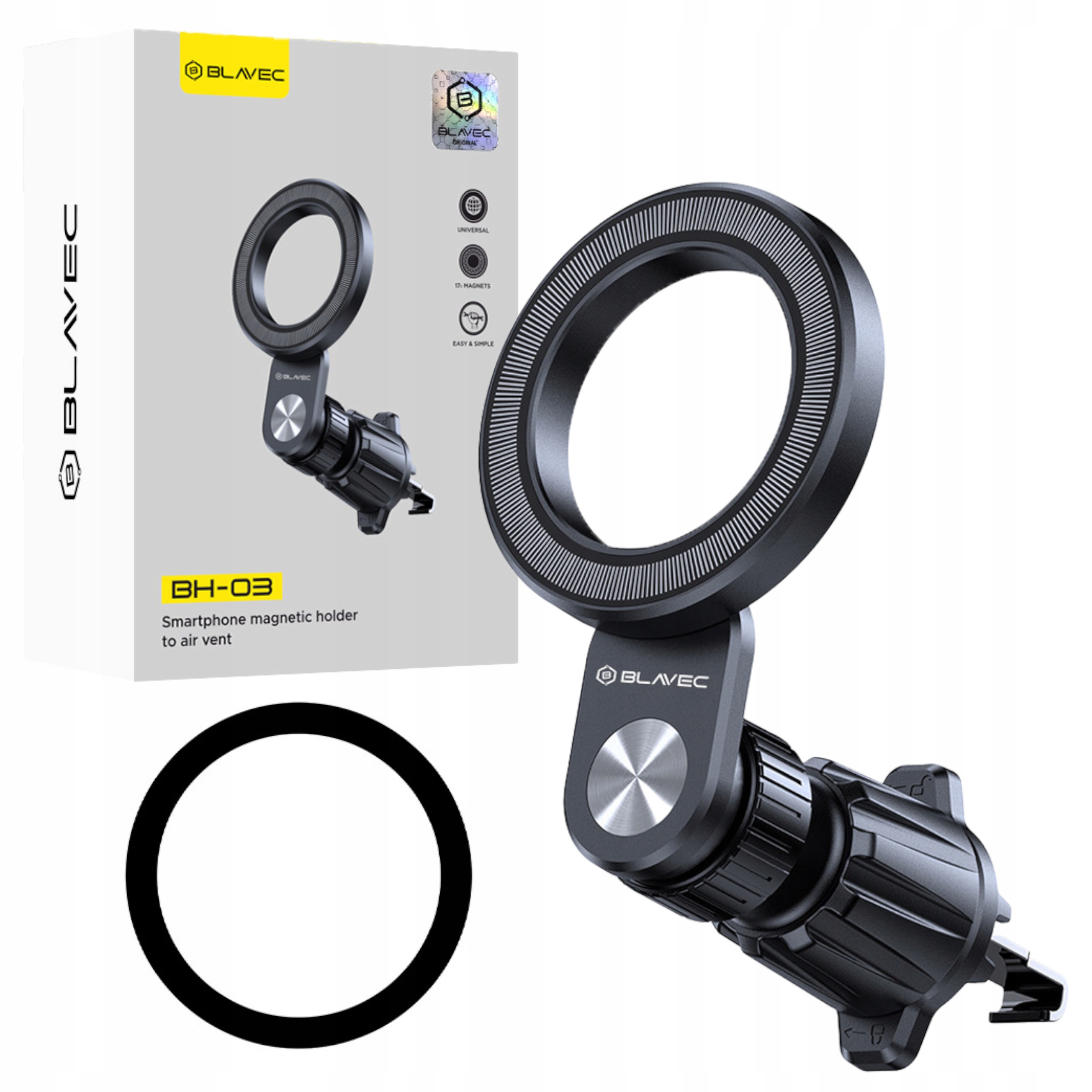 Uchwyt Magnetyczny Na Telefon do Samochodu do magsafe kratki na iPHONE