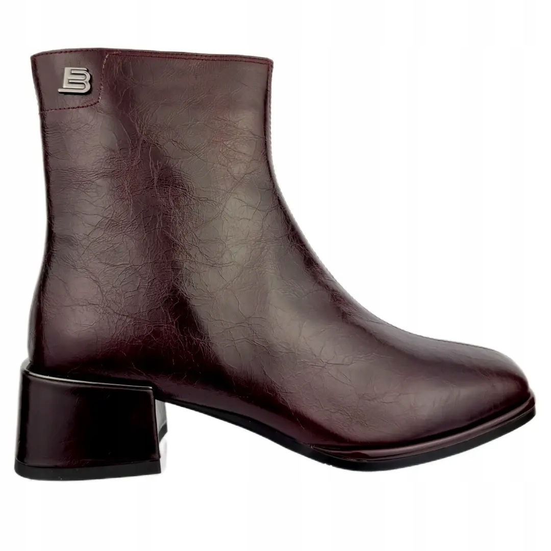 Dámské kotníkové boty S.Barski CR52-712 wine 39, Bordo