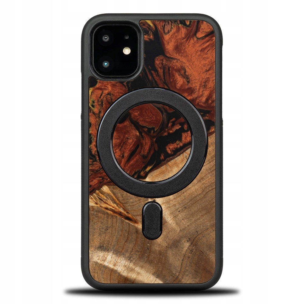 Etui Bewood Unique do iPhone 11 4 Żywioły Ogień z MagSafe