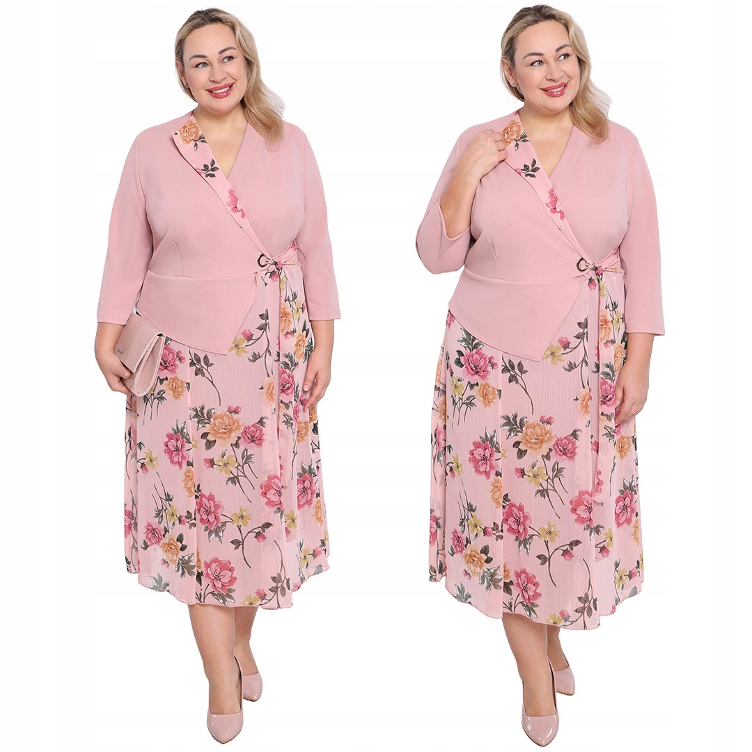 Šaty a’la sako s květinami 64