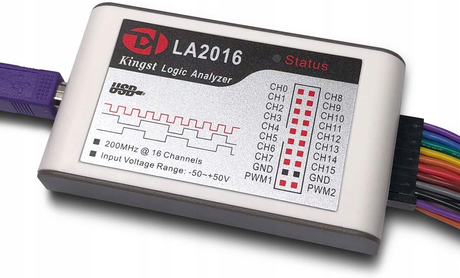 

LA2016 - analizator stanów logicznych 16 kanałowy