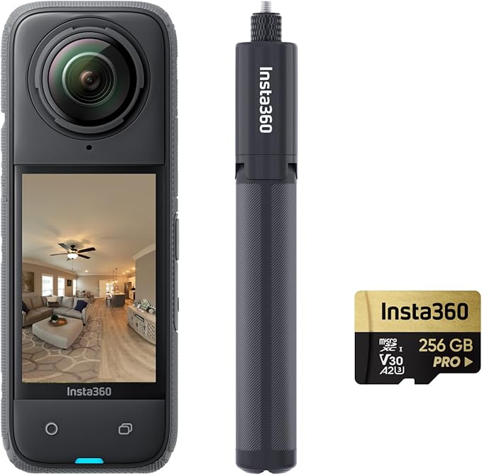 Kamera Sferyczna Insta360 X4 8K Virtuelle Touren-Bundle 256GB Karta pamięci
