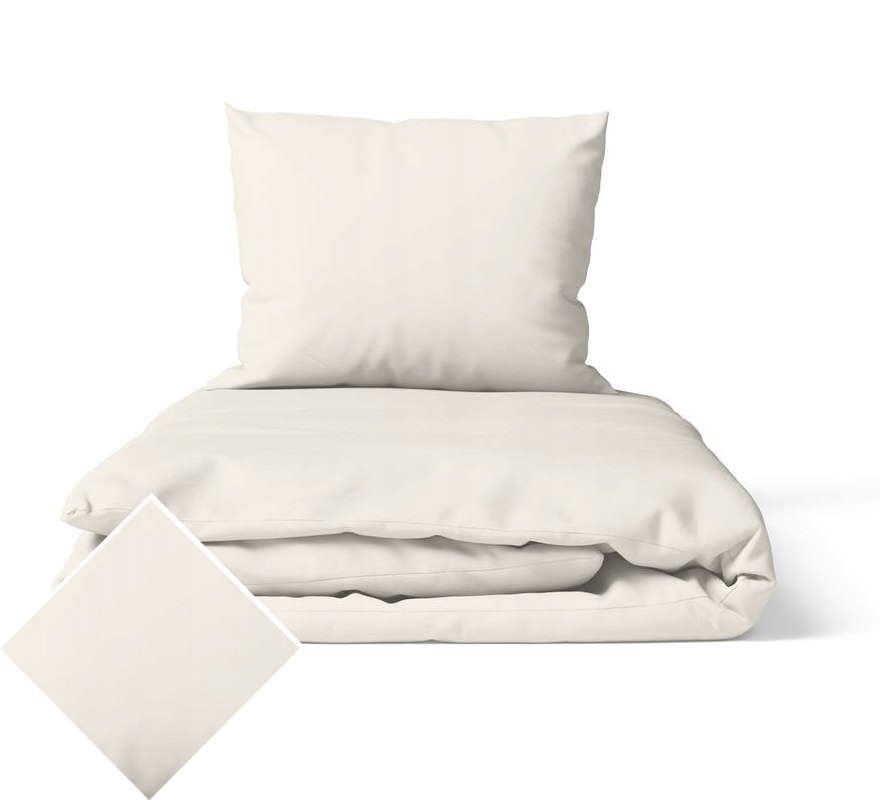 Sada Povlečení 160x200 2x70x80, 100% Bavlna, 140 g/m2, barva: ekri, ec