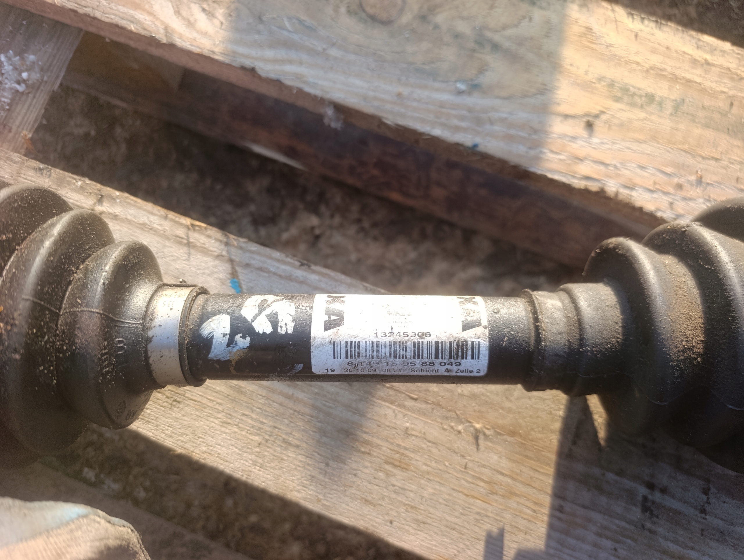semi-axis left OPEL ZAFIRA B 1.9 CDTI 150KM 13245906