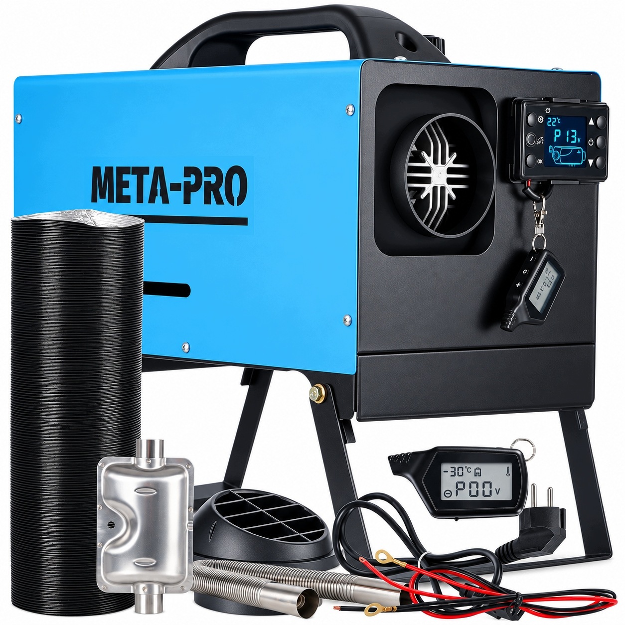 Naftové Topidlo 12 kW Postojový dmychadlo Webasto 12/24/230V Meta Pro