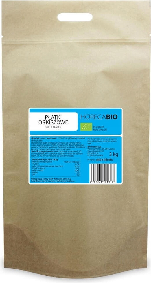 Špaldové Vločky Bio 3 kg Horeca