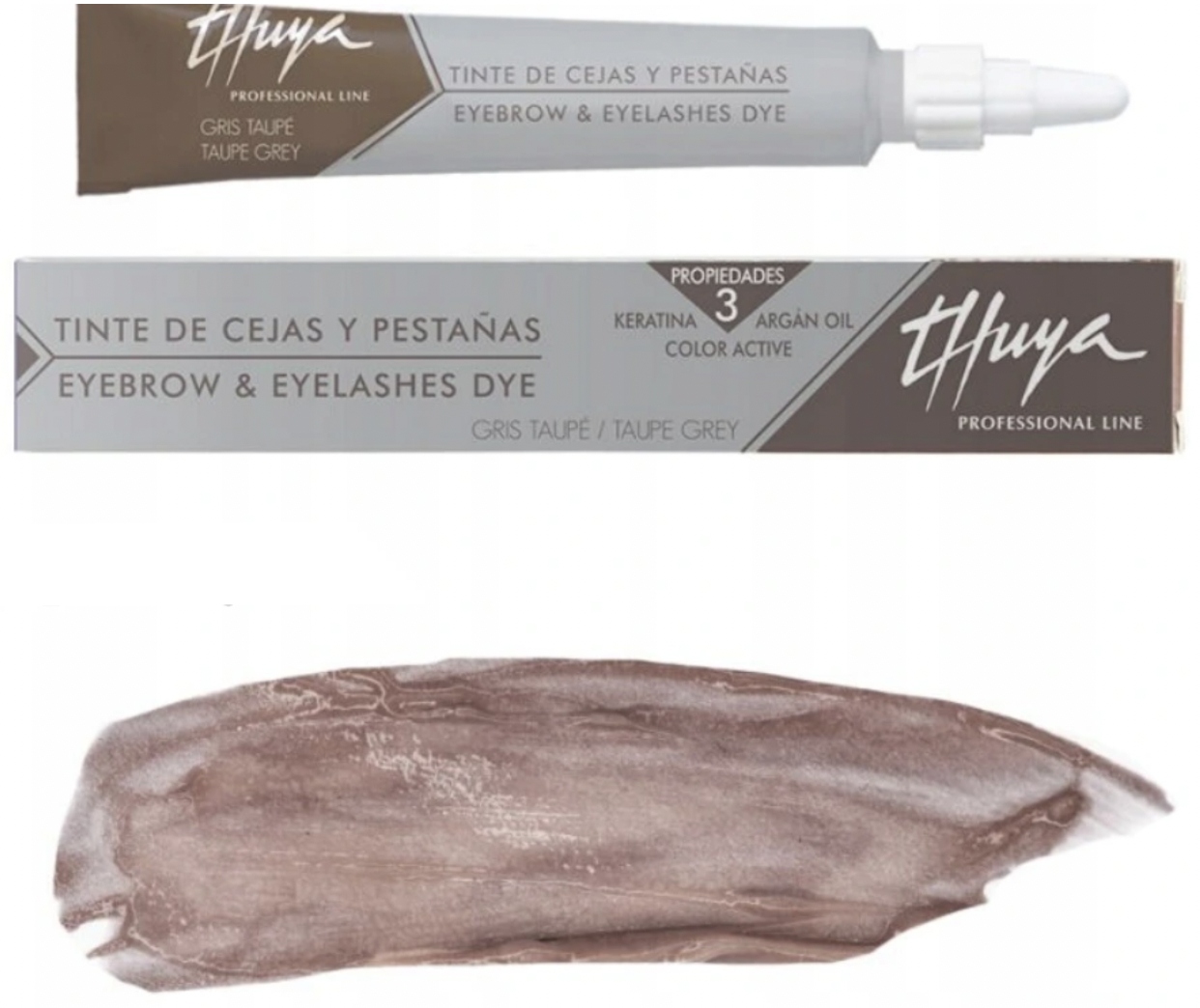 

Henna Thuya do brwi i rzęs Szary Brąz taupe gray