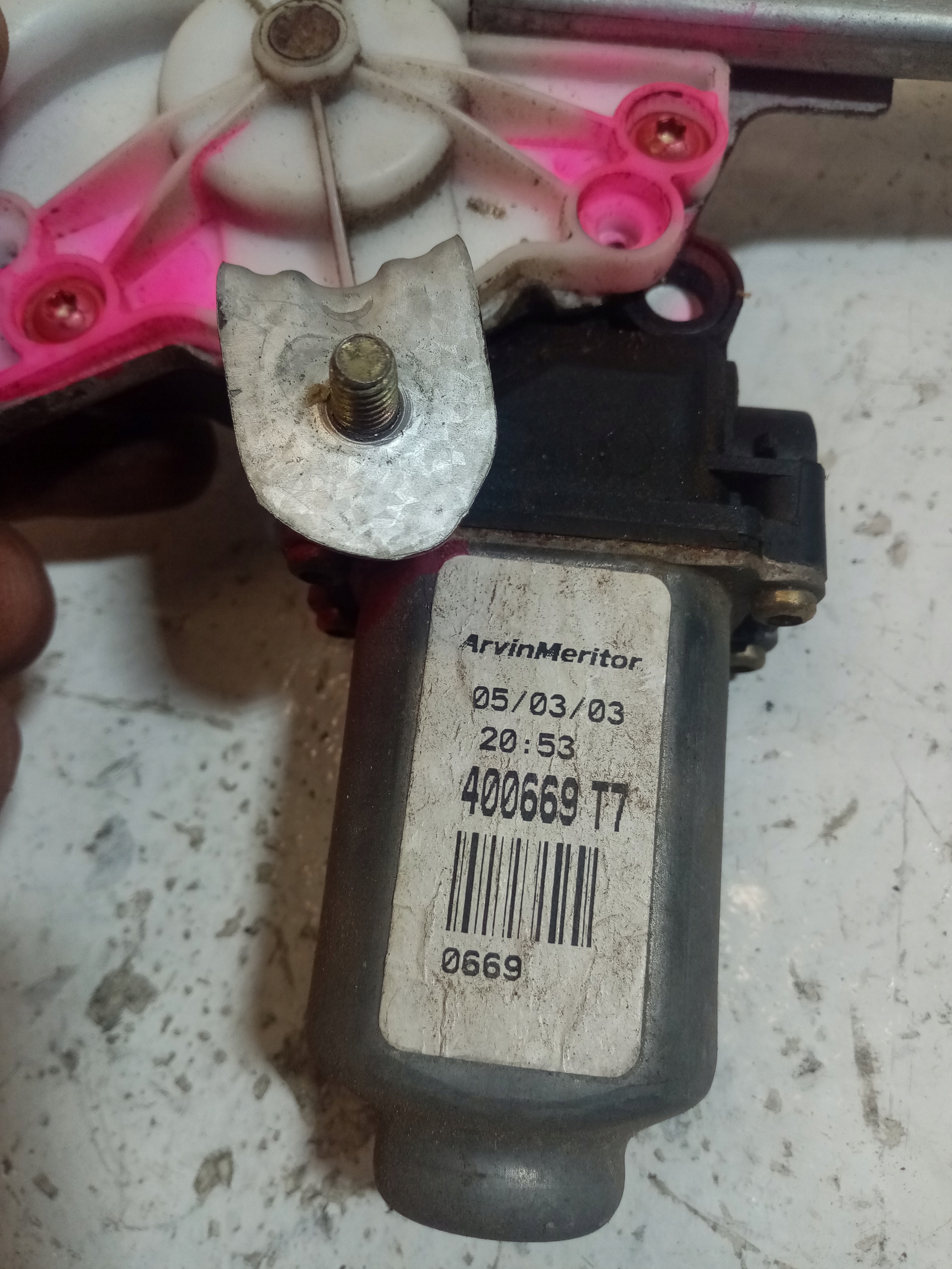 ELE mechanism windows left rear RENAULT LAGUNA 2 400669T7