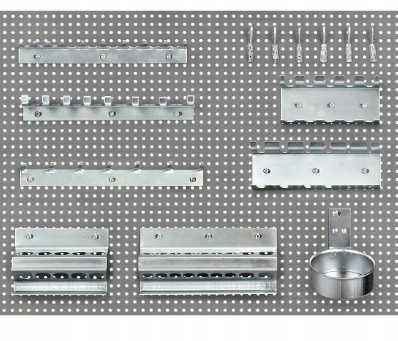 Uchwyty 14 tablicy narzędziowej blaszana otwory zestaw garażowy ZWY