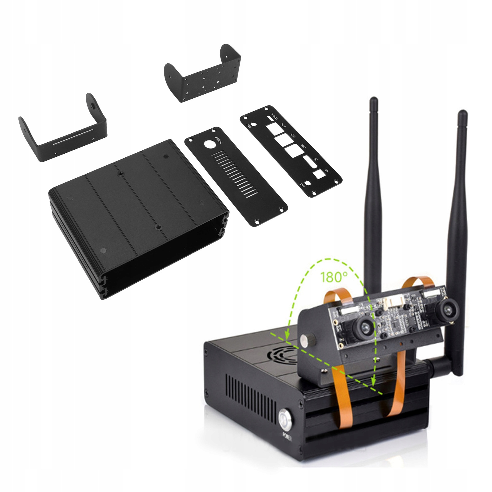 Sada Počítačová Skříň Mini Pc Z Hliníkové Slitiny Pro Jetson Orin Nano Nx