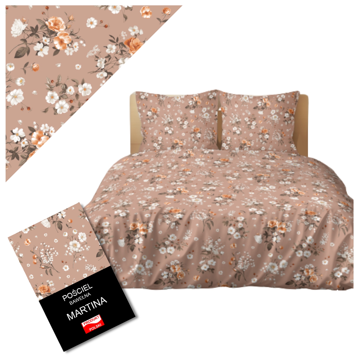 Sada Povlečení 160x200 Bavlna Přírodní 100% Prodyšná Trvanlivá Měkká