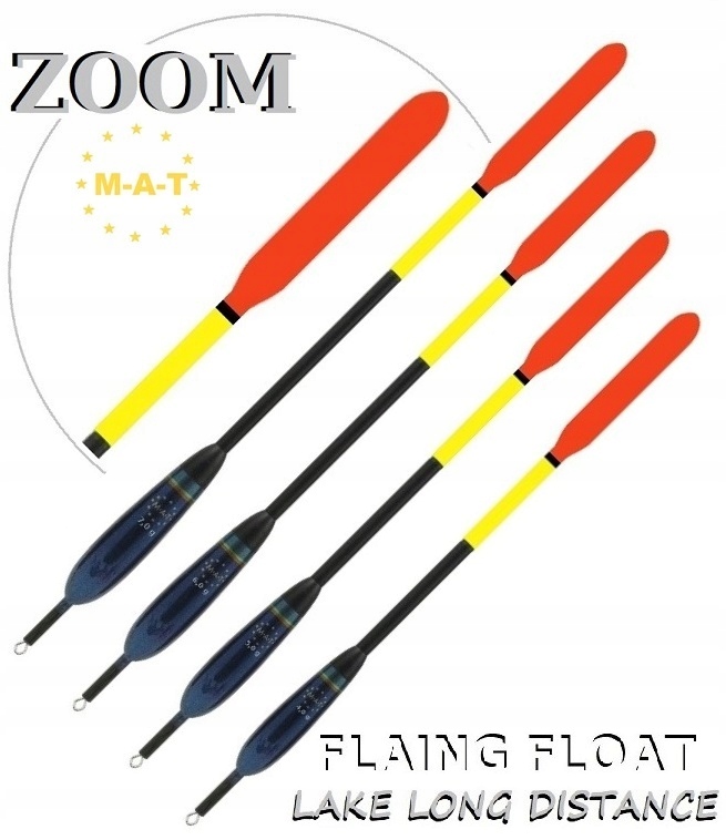 4 x MARKOWY SPŁAWIK PRZELOTOWY Z BALSY MAT WAGGLER MATCH 4-7gr ZOOM M-44