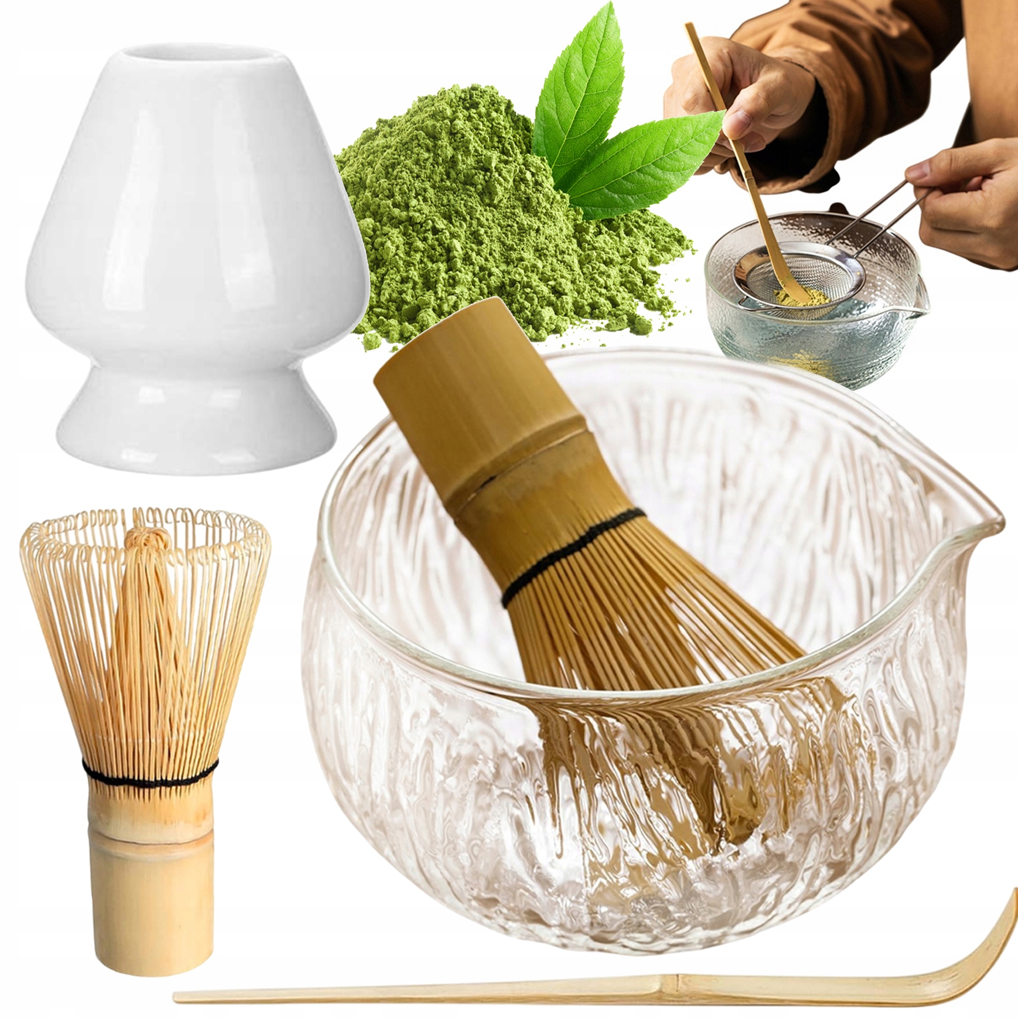 Levně Sada Na Čaj Matcha 4V1: Skvělý Dárek Pro Milenžéry Matchi