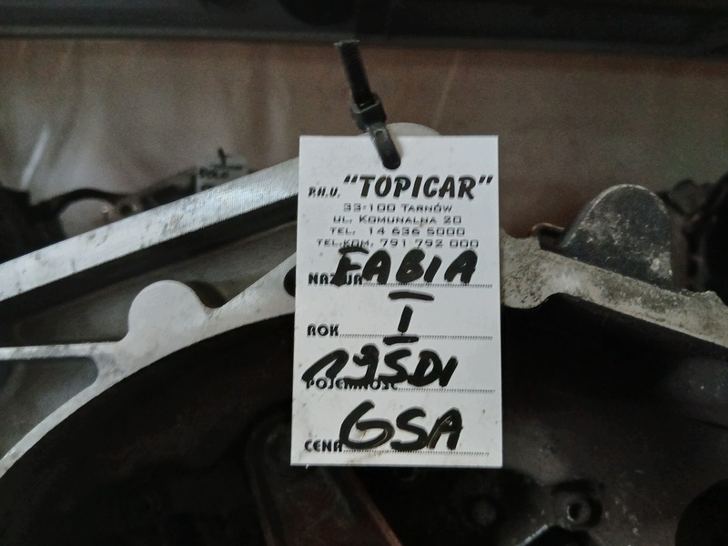 gearbox, SKODA FABIA and 1.9SDI GSA