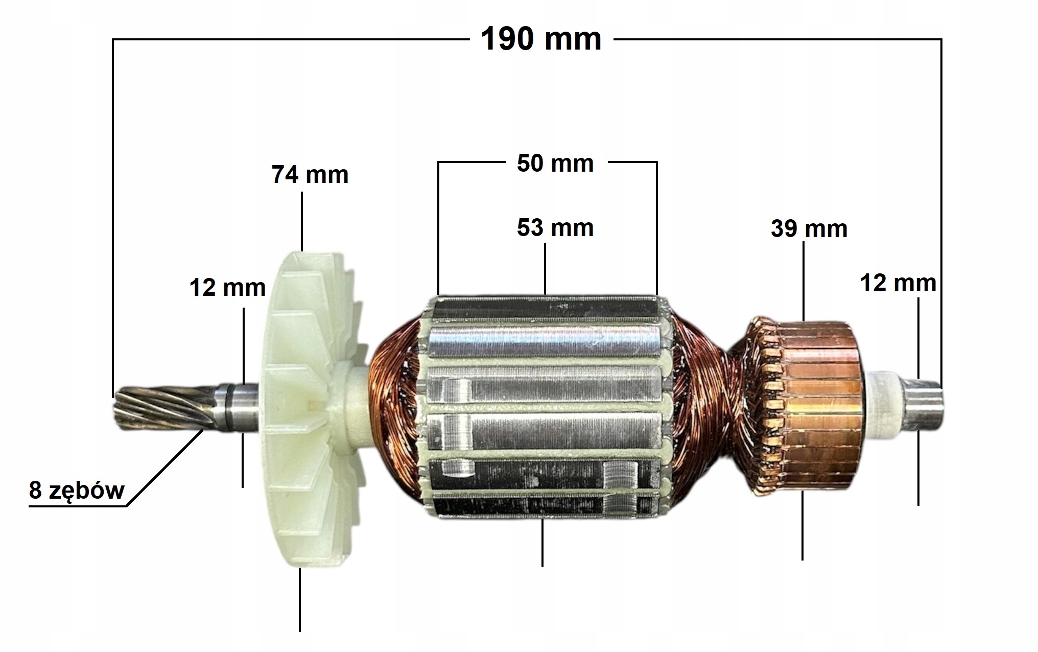 Oběžné kolo pro pilu Rebir s 8 zuby (jk 200)