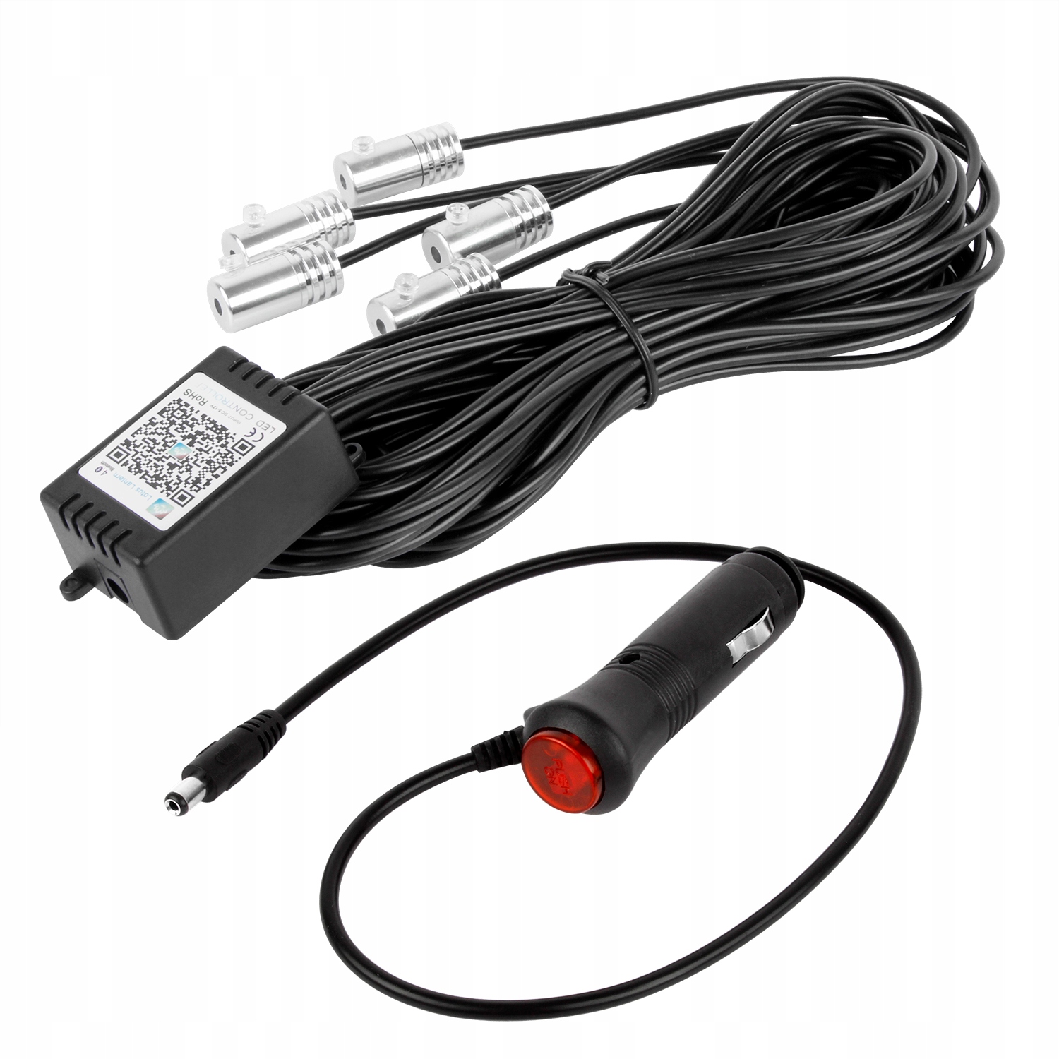 ŚWIATŁOWÓD AMBIENT LIGHT LED RGB OŚWIETLENIE WNĘTRZA AUTA 6M APLIKACJA Typ samochodu 4x4/SUV Niezdefiniowany Samochody osobowe