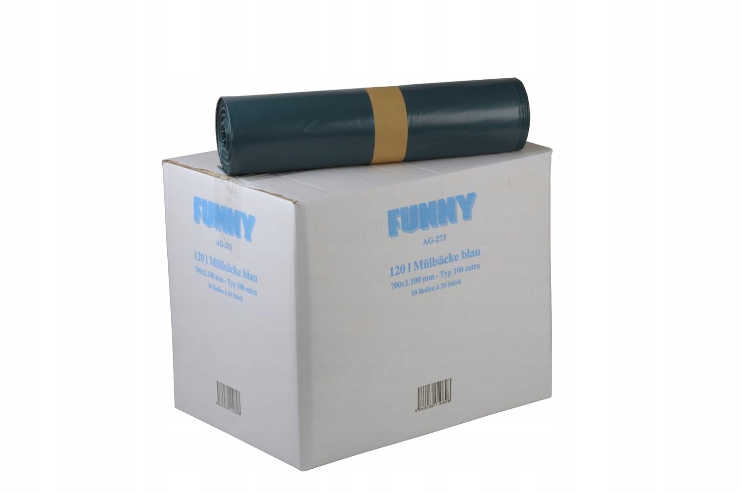 Levně Sáčky na odpadky 120 l z Ldpe fólie 700 x 1100 mm 200 ks, modré