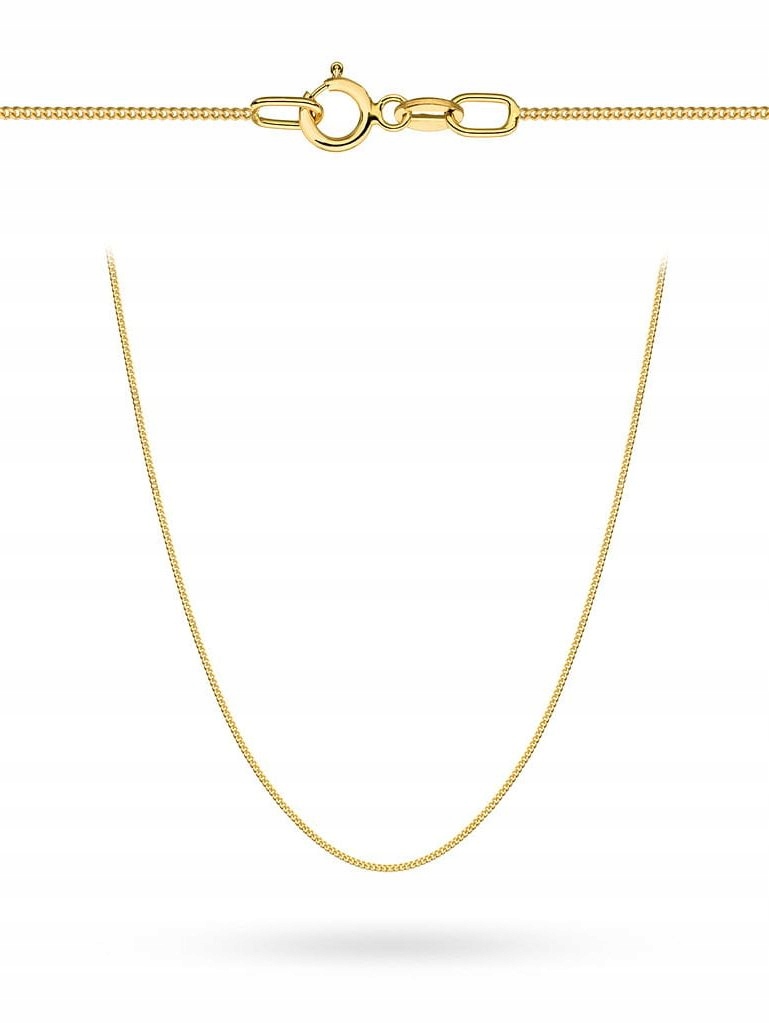 Řetízek zlatý lehký 45 cm vazba pancíř hladký Zlato 585 0.55 g