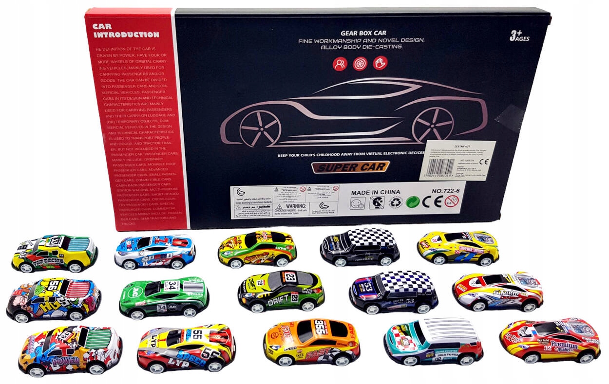 RESORAKI z napędem ZESTAW AUTEK SAMOCHODÓW AUTA Bohater brak