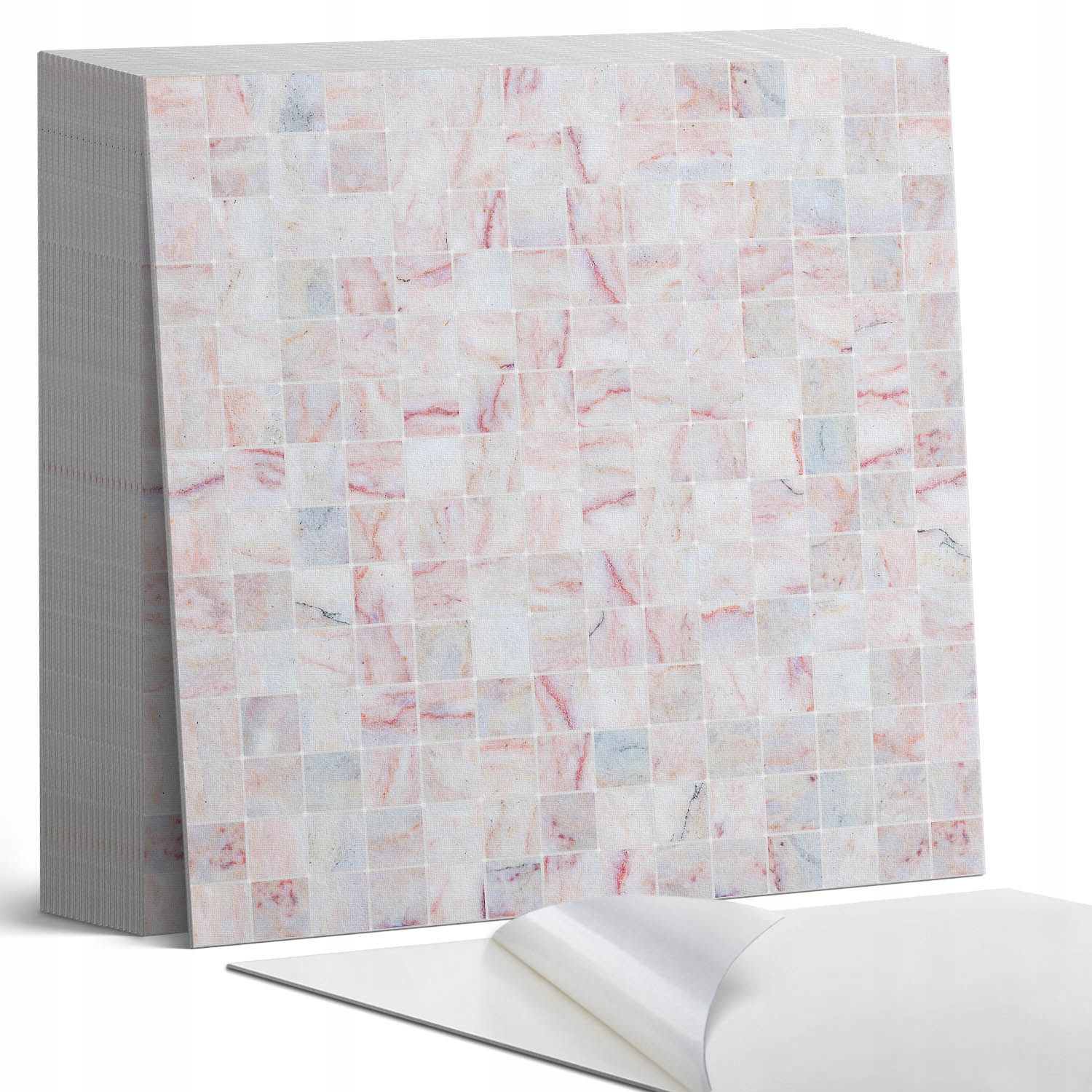Sada samolepících Pvc dlaždic Vzor čtvercové mozaiky 20 x 20 x 20 cm