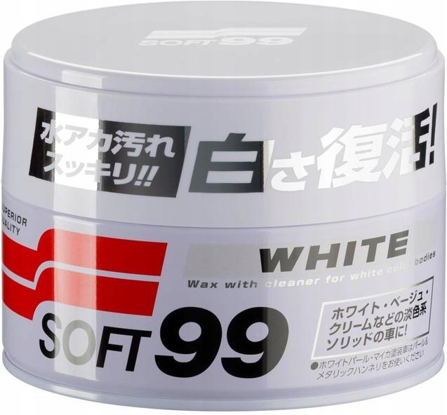 Wosk do jasnych lakierów SOFT99 White Soft Wax 350G