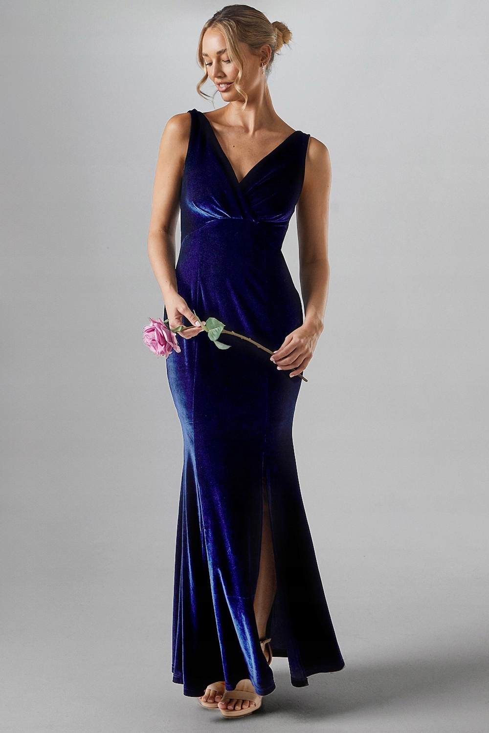 Coast Velurová Šaty Maxi (44)