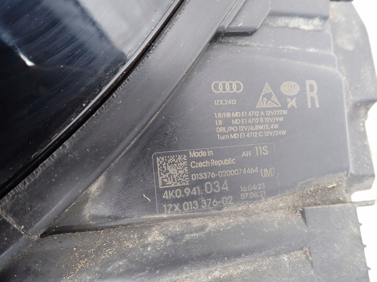 light right REFLEKTOR right FULL LED AUDI A6 C8 4K 2018- 4K0941034